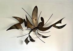 BRUTALIST MID CENTURY WALL SCULPTURE - 4696292