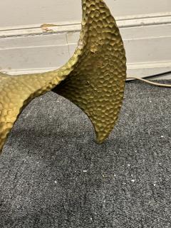 BRUTALIST MODERNIST GILT RESIN PROPELLER TABLE - 3999625