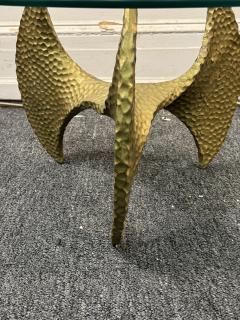 BRUTALIST MODERNIST GILT RESIN PROPELLER TABLE - 3999626