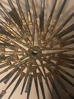 BRUTALIST NAIL STAR WALL SCULPTURE - 2440981