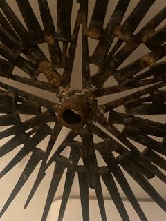 BRUTALIST NAIL STAR WALL SCULPTURE - 2440984