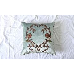 BVIZ Antique European Raised Gold Embroidery Pillow - 4223634