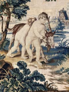 Bacchanale d Enfants avec une ch vre Antique Tapestry - 4472282