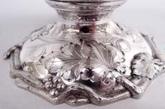 Bailey Victorian Classical Coin Silver Grapevine Coffee Tea Set - 4150364