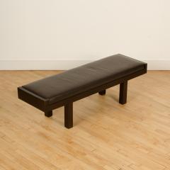 Baker Coach Leather upholstered Manhattan Bench - 1790175