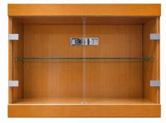 Baker Furniture Burl Wood Glass Dry Bar Cocktail Cabinet 1970 - 4805204