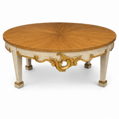 Baker Furniture Round Carved Coffee Table - 4738275