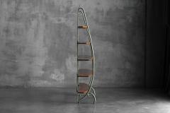 Bakery Display Rack with Iron Frame and Oak Shelves France 1920s - 4541699