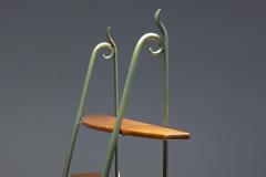 Bakery Display Rack with Iron Frame and Oak Shelves France 1920s - 4541754