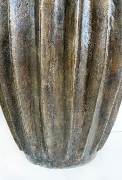 Balinese Fluted Brown Terracotta Planters Four Available - 4147067