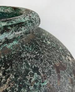 Balinese Jade and Brown Glasir Glazed Terracotta Planter - 4147080