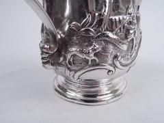 Ball Black Classical Coin Silver Christening Mug with Rural Idyll - 3765202