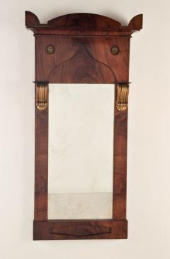 Baltic Biedermeier Mahogany and Gilt Mirror Sweden or Denmark - 4208268
