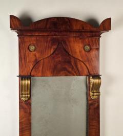 Baltic Biedermeier Mahogany and Gilt Mirror Sweden or Denmark - 4208270