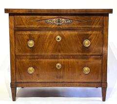 Baltic Directoire Style Mahogany and Satinwood Inlaid Commode circa 1800 - 2983559