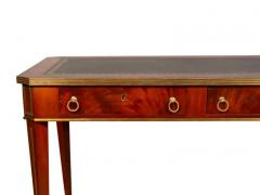 Baltic Mahogany and Brass Writing Table - 4143909