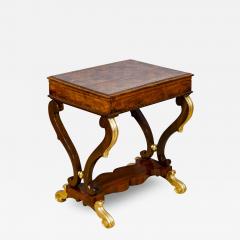 Baltic Neoclassic Yew Wood Games Table - 3805350