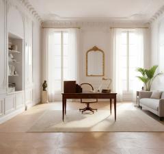 Baltic Neoclassical Mahogany Brass Leather Writing Desk late 19th century - 4397909