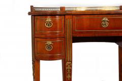 Baltic Neoclassical Mahogany Kidney Form Writing Desk Bureau Plat ca 1880 - 4484734