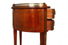 Baltic Neoclassical Mahogany Kidney Form Writing Desk Bureau Plat ca 1880 - 4484735