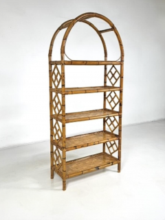 Bamboo Bookcase 1970s - 4310439