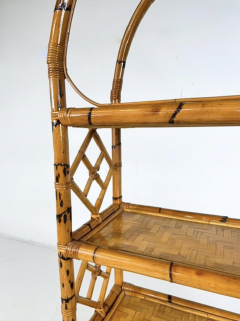Bamboo Bookcase 1970s - 4310443