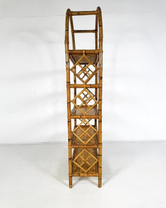 Bamboo Bookcase 1970s - 4310445