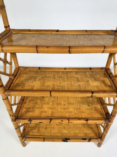 Bamboo Bookcase 1970s - 4310447
