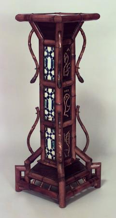 Bamboo English Victorian Large Square Pedestal - 666376