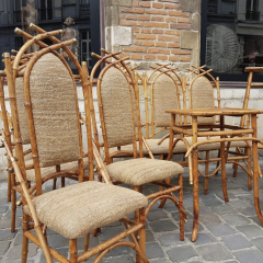 Bamboo Living room Set by Giusto Puri Purini 1950s - 4331176