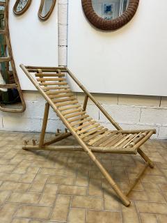 Bamboo Lounge Chair Italy 1980s - 2262649