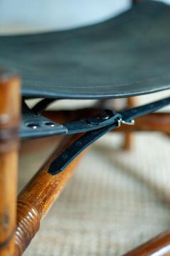 Bamboo Lounge set with Chair and Footstool 1970s - 4462928