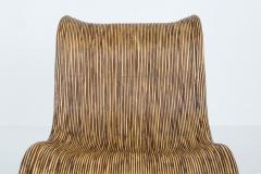 Bamboo Rattan Lounge Chairs Italy 1980s - 1213425