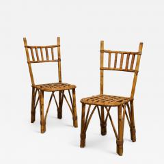 Bamboo Side Chair France c 1950 - 4056388