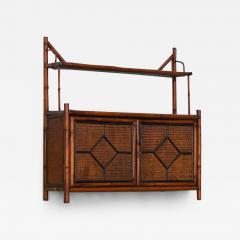 Bamboo Wall Cabinet Early 20th Century - 3720409