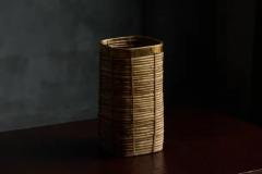 Bamboo and Brass Basket Italy 1970s - 3919300