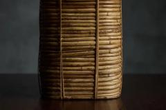 Bamboo and Brass Basket Italy 1970s - 3919303