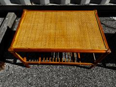 Bamboo and Rattan Boho Chic Style 2 Tier Coffee Table 2 available  - 4519046