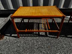 Bamboo and Rattan Boho Chic Style 2 Tier Coffee Table 2 available  - 4519048