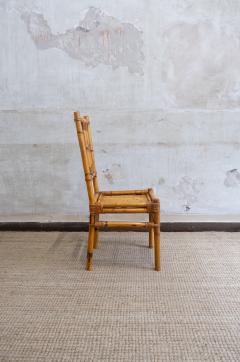 Bamboo and Rattan Desk with Matching Chair 1970s - 4736892