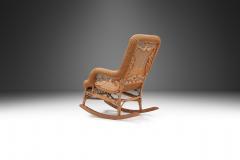 Bamboo and Rattan Rocking Chair Europe First Half of the 20th Century - 3555521
