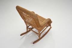 Bamboo and Rattan Rocking Chair Europe First Half of the 20th Century - 3555537