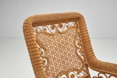 Bamboo and Rattan Rocking Chair Europe First Half of the 20th Century - 3555538