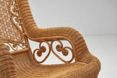 Bamboo and Rattan Rocking Chair Europe First Half of the 20th Century - 3555539