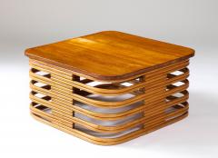 Bamboo and Teak Coffee Table - 4083601