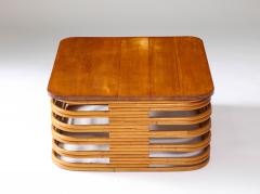 Bamboo and Teak Coffee Table - 4083602