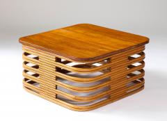 Bamboo and Teak Coffee Table - 4083603