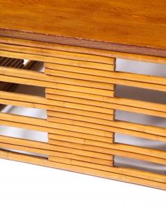 Bamboo and Teak Coffee Table - 4083608
