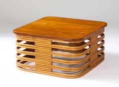 Bamboo and Teak Coffee Table - 4083611