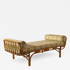 Bamboo and rattan daybed Italy 1960s - 4256416